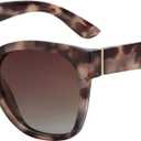 ZENOTTIC Cateye Polarized Sunglasses for Women - Oversized Sun Glasses UV400 Protection Retro Shades Designer Style