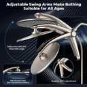 Shower Head with filtered Handheld High Pressure daul Shower Heads with Handheld Spray Combo and 10 Sprays Handheld Shower Head Detachable Shower head Built-in Magnetic Docking and Power Jets Nickel
