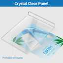 Dynta Acrylic Sign Holder 8.5 x 11 (8 Pack), Clear Vertical Display Stand with Stable Base, High Transparency Acrylic for Signs, Menus, Flyers, Office & Business Countertop Use