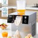 Snowflake Ice Machine, THXSUN 360W Commercial Shaved Ice Maker, 140lbs/24H Rapid Cooling Snowflake Ice Machine, Food-Grade Stainless Steel Snow Ice Maker for Restaurant, Caf, Bar, Party