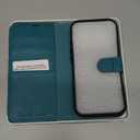 TUCCH Wallet Case for iPhone 17 Pro (6.3") 2025, 4 Card Slots | RFID Blocking | Stand | PU Leather | Magnetic Closure | Protective Flip Folio Cover | Shockproof TPU Shell | Cyan