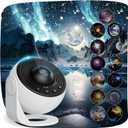 Planetarium Projector for Bedroom, 13 in 1 Star Projector Galaxy Light, Ceiling Night Light Milky Way Mood Lighting with Timer, LED Space Galaxy Lamp Bedroom Room Decor for Adults Kids - White