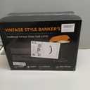 Rustic Banker's Desk Lamp Pull Chain, Traditional Bankers Desk Lamp with USB Port, Vintage Farmhouse Table Lamp for Home Office Library