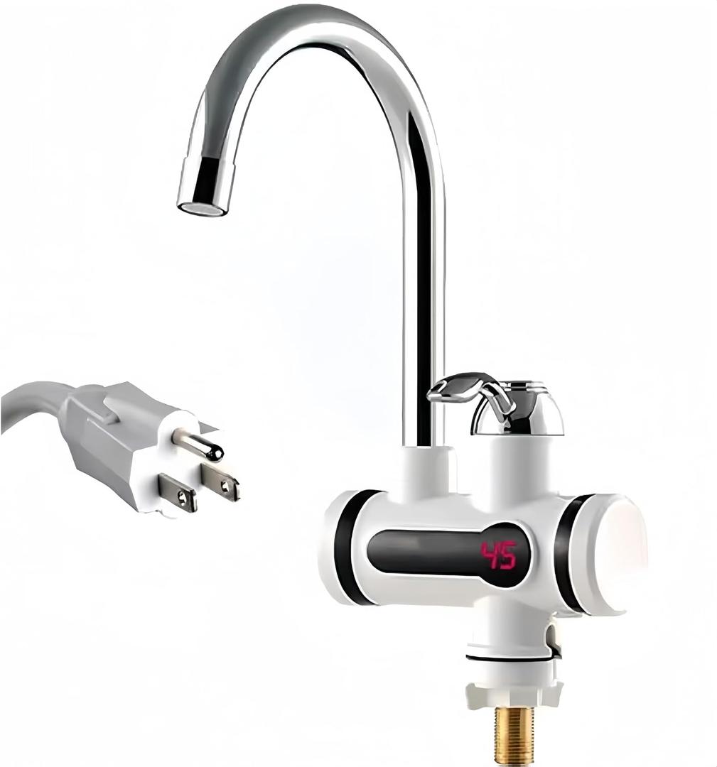 110V/3000W Instantaneous Water Heater Faucet Water Heaters Hot and Cold for Kitchen Instant Tankless Electric Tap Heating