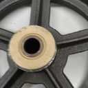 CasterHQ 8" X 2" RUBBER ON CAST IRON WHEEL - 650 LBS CAPACITY - Replacement Caster Wheel - Commercial/Industrial Application - 8 inch x 2 inch - Medium/Heavy Duty