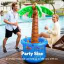 JOYIN 60" Inflatable Palm Tree Cooler, Beach Theme Decor, Pool Party Decorations, Luau Hawaiian Birthday Party Supplies, Summer Outdoor Drink Cooler (Blue)