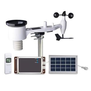 ECOWITT WH6006E US 433 MHz Weather Station Seven-in-One Solar Powered Wireless 4G/3G Cellular Weather Station with Remote Monitoring and SMS Alerts