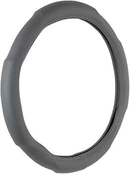Grey Contour Grip Steering Wheel Cover