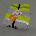 Dog Safety Reflective Vest, Pet Dog High Visibility Vest Safety Walking Costumes Glowing Jacket Lightweight Pet Night Safety Clothing Reflective Vest Zipper for Dogs, Medium