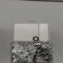 Stainless Steel Flat Washers Assortment, 18-8 (304) Stainless Steel, 547-Piece Set (Assorted Metric Sizes M3-M12, 3mm, 4mm, 5mm, 6mm, 8mm, 10mm, 12mm) with Plastic Storage Case