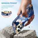 Cute Flower Case for iPhone 16 Pro 6.3 inch Built with Screen Protector, Lightweight and Stylish Full Body Shockproof Protective Rugged TPU Case for Women/Girls-Peafowl