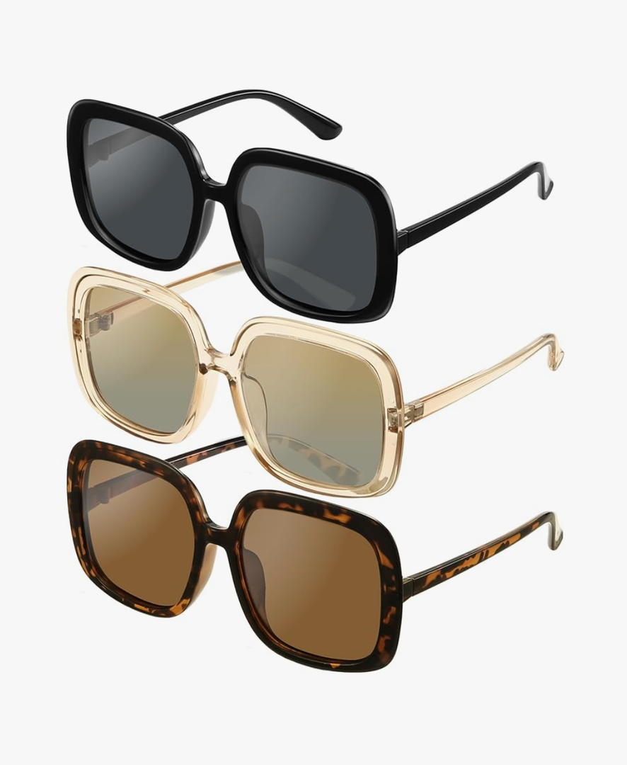 miyya Oversized Polarized Sunglasses Women, Trendy Retro Sun Glasses for Women 2025, Oversized Shades