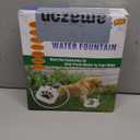 Outdoor Dog Water Fountain Step On - Upgrade Large Dog Sprinkler Drinking Water Dispenser Dog Paw Waterer Activated with Stainless Steel Braided Hose