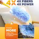Heavy Duty Duster Refills for Swiffer Duster, 20 Count Duster Refills with 1 Handle, Multisurface 360 Dusters with 4X Microfibers, Unscented Disposable Dusters for Cleaning