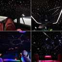 Upgraded Starlight Headliner Kit Twinkle + Meteor All in One Fiber Optic Lights,16W APP & Remote Control + Music Effect 650 pcs (0.03*0.04*0.06in)*9.8ft Star Lights for Car Truck/Cinema Restaurant