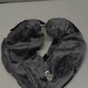 BENCMATE Inflatable Dog Cone Collar Alternative, Soft Dog Cone for Small Medium Large Dogs and Cats, Neck Recovery ECollar Donut Collar After Surgery (Medium, Dark Grey)