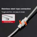 BiyrlyStainless Steel Keyrings,Round Key Rings for Flat Keychains For Home Car Office Keys Attachment (20pack Silver1.5-25mm)