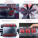 Playz V8 Combustion Engine Model Kit That Runs - Build Your Own STEM Mini V8 Model Engine Kit for Adults & Kids Age 12+, Visible V8 Mini Engine Kit That Works for Adult w/ 270 STEM Parts