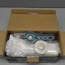 KEOUKE Rotary Ice Shaver Manual White - Stainless Steel Blade, Quick Labor-Saving Handle, Safe Stable Suction Base, Home Using Snow Cone Machine for All Ice Cubes