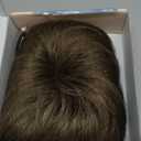 REECHO Hair Topper for Women - 100% Japanese Revolutionary Fiber Short Toupee Wiglet Topper Hairpiece for Women with Thinning Hair Loss Lightweight Large Base for Full Coverage - Grey