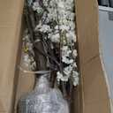 Artificial Cherry Blossom Tree 6ft Tall Indoor Faux White Flower Tree,Fake Cherry Blossom Tree for Home Office Party Wedding Decor