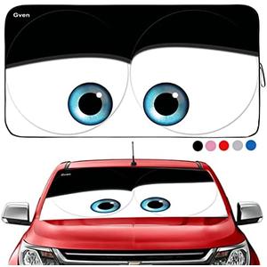 Amazon.com: Gven- The Original Car Eyes Windshield Sun Shade 2025 Windshield Cover Automotive Interior Sun Protection Front Sun Visor Protector Blocks UV Rays Keep Your Vehicle Cool (Black, L) : Automotive