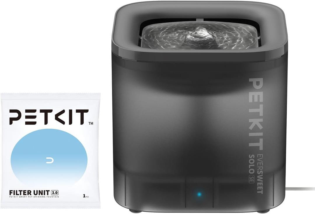 PETKIT New Cat Water Fountain with Wireless Pump, Ultra Quiet 65oz/1.85L Pet Water Fountain for Cats and Dogs Inside, Detachable Design Easy to Clean and Assemble, Filters Included