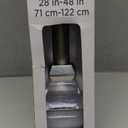 TONIAL Curtain Rods 32 to 58 Inch(2.6-4.8ft), Telescoping Splicing 3/4 Single Rods for Windows 20 to 53 Inch(1.7-4.4ft) Decorative Drapery Rod with Acrylic Diamond Finial, Nickel