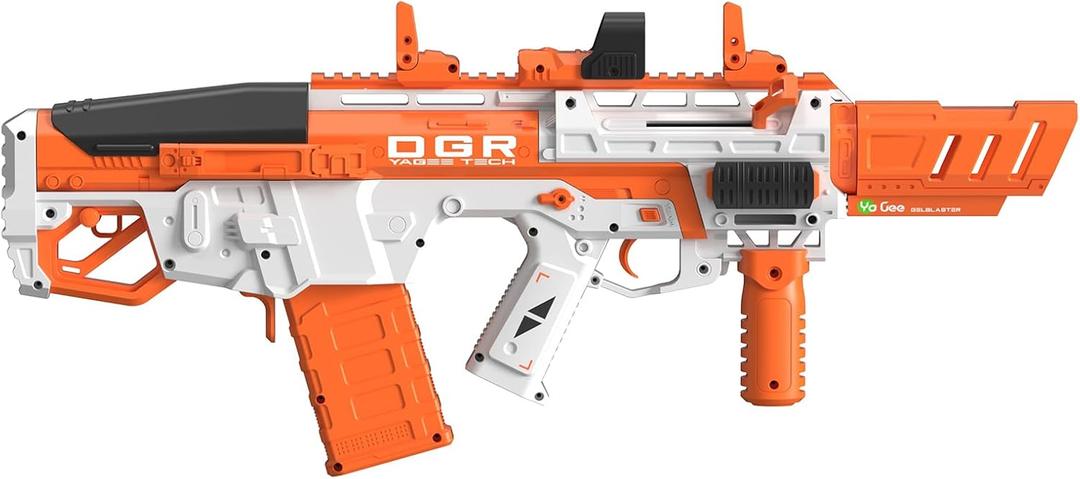 YaGee Blaster with 10k Round, Ideal, Family Backyard Fun, Winter Indoor/Outdoor Team Game, Over 14+, Orange