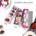 50Pcs 8x2.2x2 Inches Chocolate Covered Strawberry Boxes, Mcaron,Truffle,Chocolate Boxes Empty & Bakery Boxes for Cake,Strawberry,Dessert,Bonbon & Sweet Boxes Party Favors
