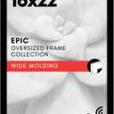 Americanflat 16x22 Picture Frame with Polished Plexiglass - Black Picture Frame - Wide Photo Frames Made of Engineered Wood for Vertical or Horizontal Wall Display - Epic Collection - Black