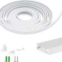 16.4FT/5M Silicone LED Channel System, U Shape 5x13mm DIY Neon Rope Light IP67 Waterproof Tube for 10mm Strip Lights Installation, for Indoor Outdoor Ambient Decor (LED Dot Visible)