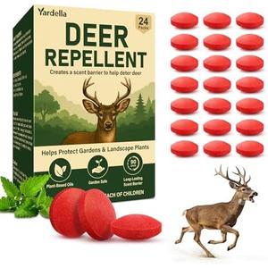 Powerful Deer Repellent Balls, Pest Repellent 24-Pack Deer Repellent for Garden & Outdoor Use, Natural Peppermint Oil Deer Deterrent to Keep Deer Away from Garden, Yard