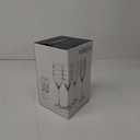 MIKASA Cheers Wine Goblets, Crystal Wine Glasses, Silver Design, 340ml, Set of 4