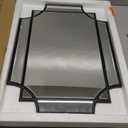 Bathroom Mirror for Wall Black Farmhouse Wall Vanity Mirror for Over Sink Wood Framed Beveled Mirrors Deco20 * 28IN/Black
