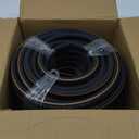 Giraffe Tools Garden Hose 100ft x 5/8", Custom Length, Heavy Duty, No Kink, Flexible, Rubber Garden Hose, Leakproof Water Hose with Male to Female Fittings, 600 Burst PSI