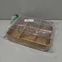 Tea Bag/Sugar Packet Holder, Coffee Station Condiment Organizer, Seagrass Storage Basket, Wicker Rattan Divided Basket Organizer for Drawer/Shelf/Countertop
