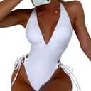 SKAYS One Piece Swimsuit Women,Bathing Suit for Women,One Piece Swimsuit Women Tummy Control,Womens One Piece Swimsuits (White, M)