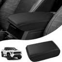 Autorder Center Console Cover for 2024 2025 2026 Toyota Tacoma Accessories Armrest Cover Anti-Scratch Middle Console Pad Leather Armrest Protector