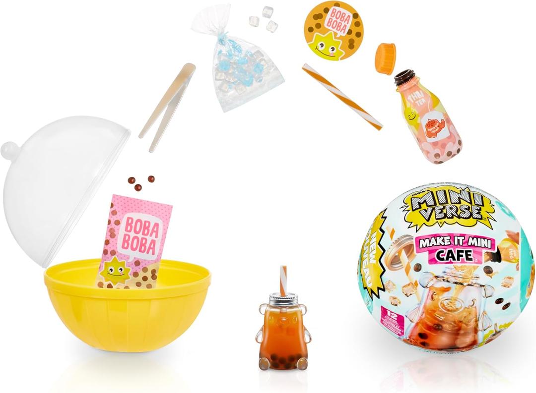 MGA's Miniverse Make It Mini Cafe Series 4, Mini Collectibles - Blind Pack, DIY, Resin Play, Replica Food, NOT Edible, Collectors, 8+