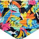 Tempt Me Women High Waisted Bikini Bottom Retro Ruched Swim Bottom Shirred Tankinis Brief (Black, XL)