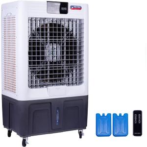 Hexago 10000 CFM Swamp Cooler, Evaporative Air Cooler with 3 Speeds, 29 Gal Tank, Remote & Timer, Water Shortage Alert, 9 FT CordFor Indoor/Outdoor/Patio/Garage, ETL Listed