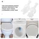 Mipcase Toilet Seat Screws with Washers Universal Toilet Bolts Replacement Kit Bathroom Hardware Fixing Bolts 2 Pieces 2.55X1.18X0.98In