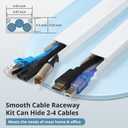 Cord Covers for Wires on Wall Extra-Long 32ft (8xL4ft) TV Cable Hider Kit