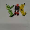 Zing Klikbot Galaxy Pack, Set of 3 Poseable Action Figures with Weapons, Includes 1 Hero (Ice), 1 Villain (Maze) and 1 Guardian (Scorpion), Stop Motion Animation Figure, Great for Kids Ages 6 and Up