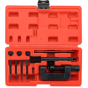 13PCS Chain Breaker Tool Kit, Motorcycle Chain Breaker Set, Chain Removal Tool Chain Cutter and Riveter Kit with Carrying Case for ATV, Bicycle, and Motorcycle for Easy Chain Maintenance