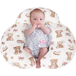 Nursing Pillow, Breastfeeding Pillows, with Removable Pillow Cover, Machine Washable, Machine Washable, Pink Bears, Pallet of Product