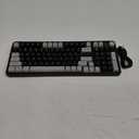 96% Wired Gaming Keyboard,Creamy Membrane Quiet Silent Keyboard with Number Pad & Volume Knob,Light Up Computer USB Teclado for PC Desktop Games Office (Gray&Black)