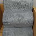DUMOS Dog Stairs for Small Dogs and Cats, 3-Step Curved Pet Dog Steps, Grey