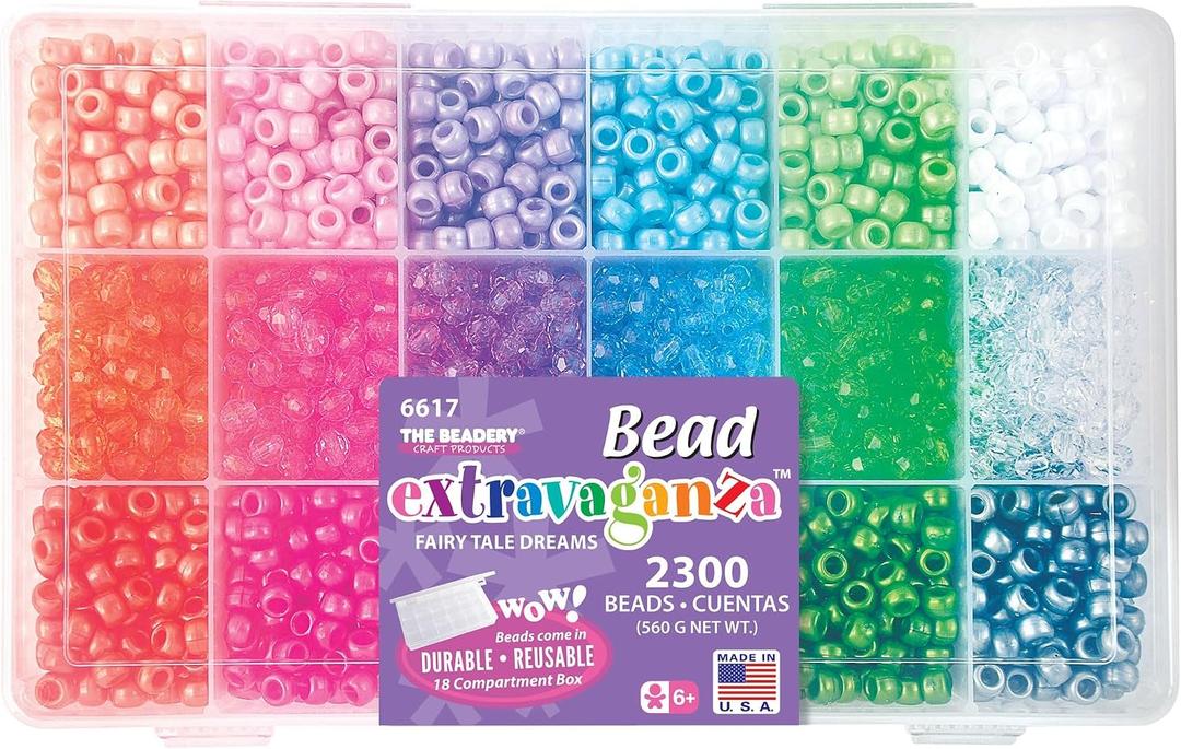 The Beadery - Bead Extravaganza Fairy Tale Dreams Bead Box - 2300 Beads - 6617